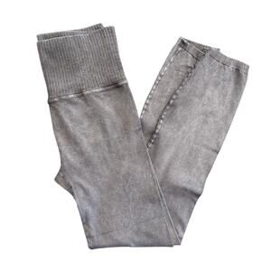 Free People Movement x The Class Ribbed High Waist Leggings, Gray, Women's M/L